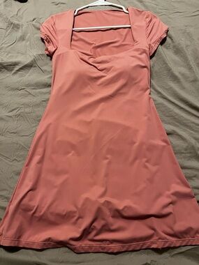 Minimalist workout dress in Dusty Rose